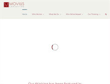Tablet Screenshot of moviusconsulting.com
